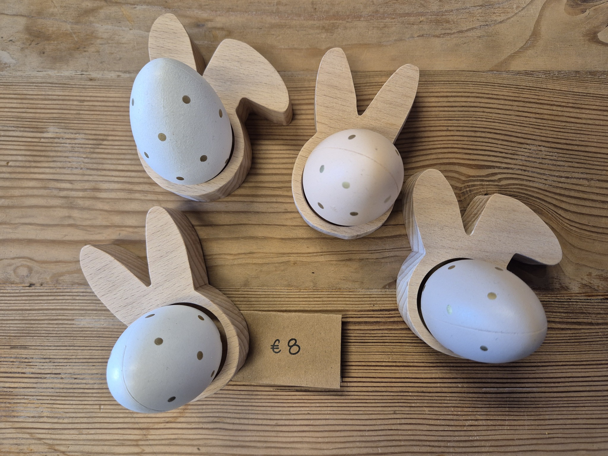 Set van 4 eierdopjes