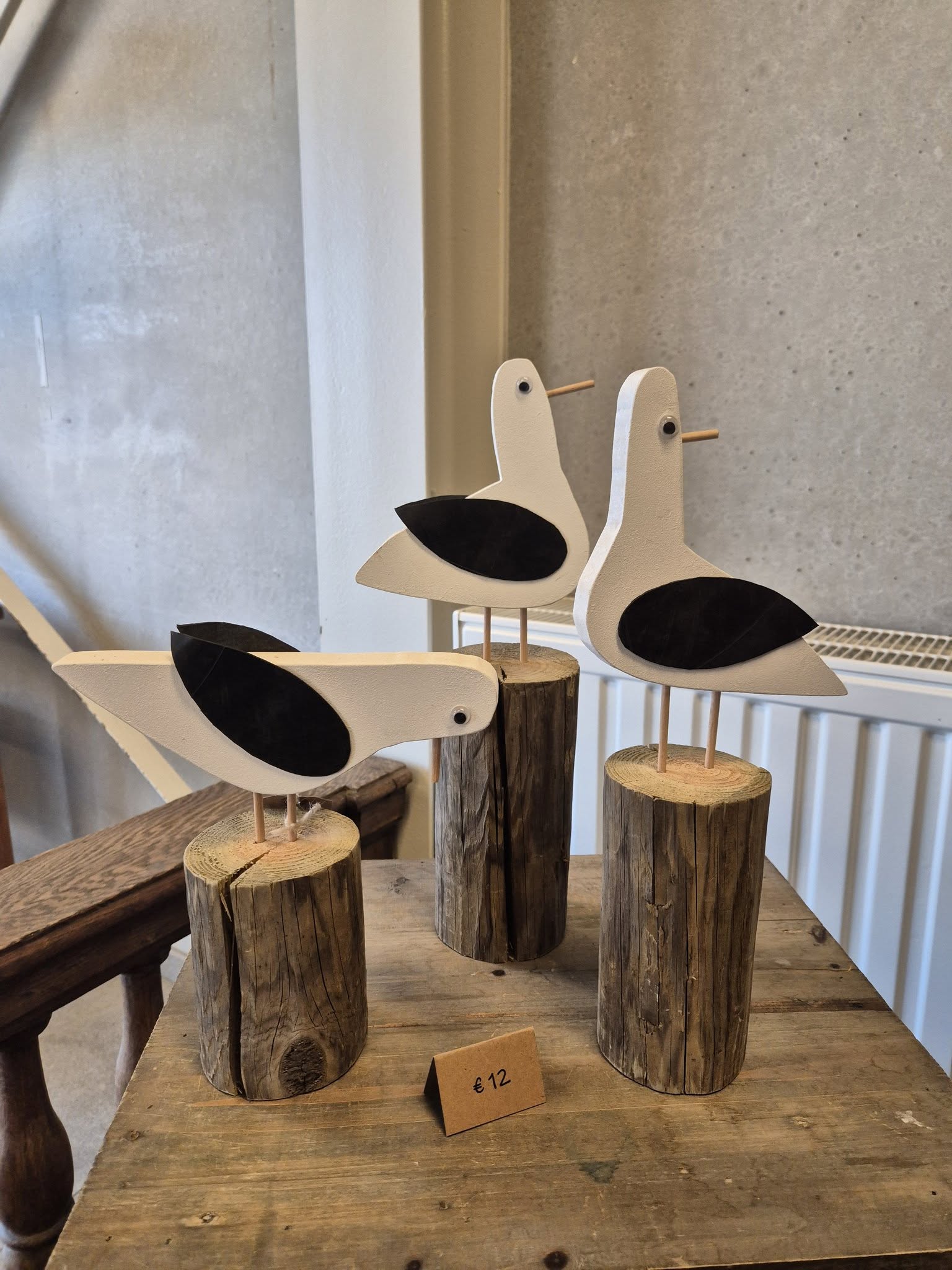 Set met houten zeemeeuwen