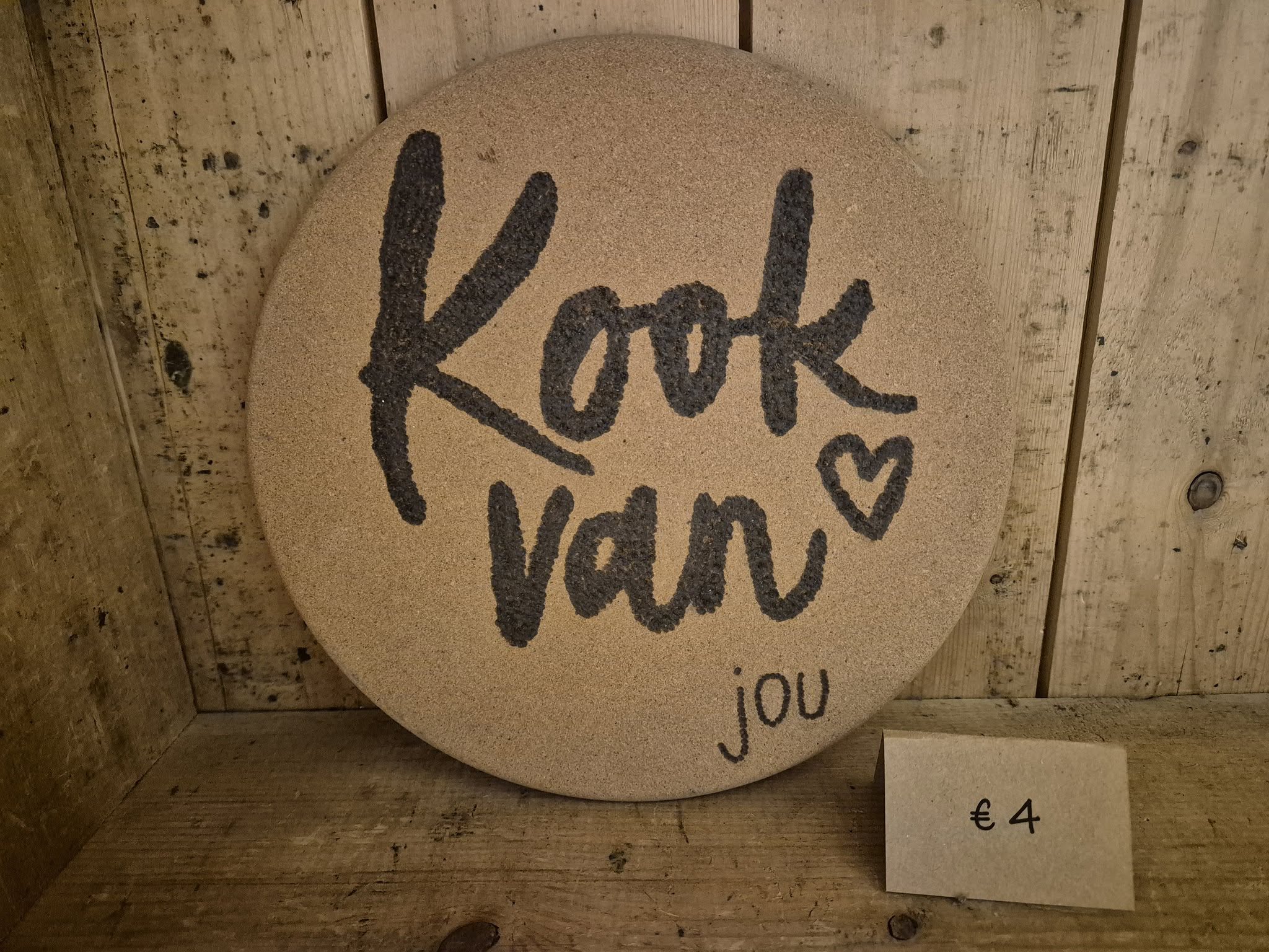 Kurken onderzetter - Kook van jou